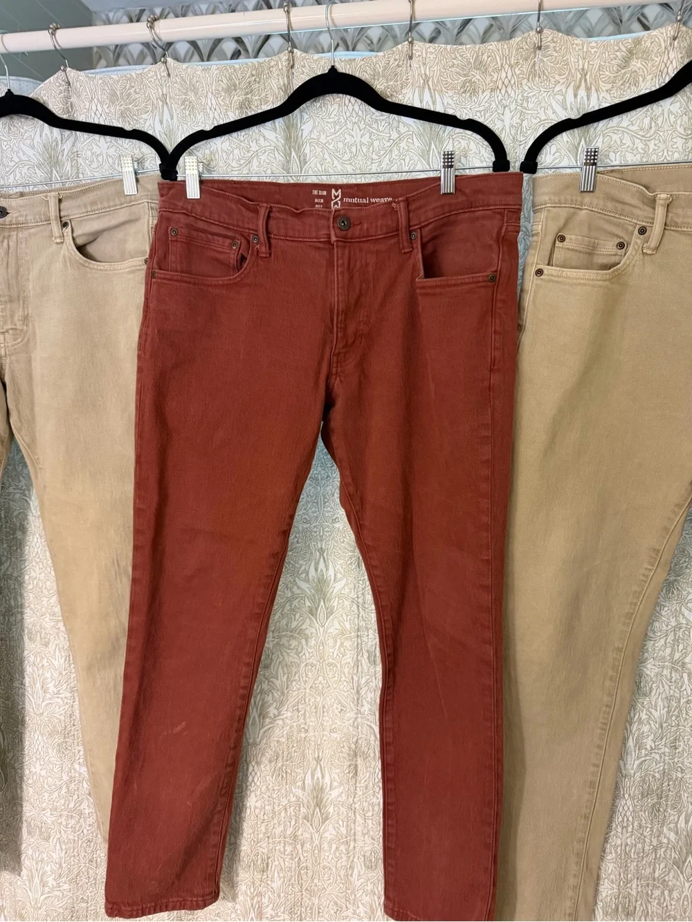 3 pair of pains Men's Slim Jeans mutual weave